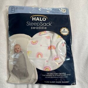 Halo SleepSack Swaddle Rainbows Size Small 3-6 months New